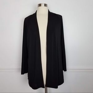 Talbots black scuba knit cardigan Size 1X
